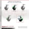 Service Caster 6 Inch Poly on Cast Iron Wheel Heavy Duty Top Plate Caster Set with 2 Brakes SCC SCC-55S625-PUR-GB-2-SLB-2 - alternate 6